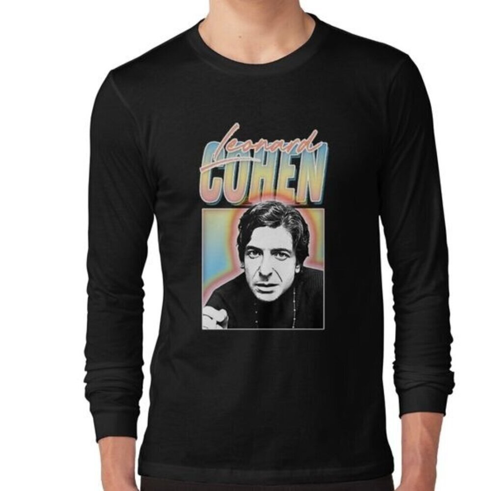 Leonard Cohen Retro Music Graphic Fan Sweatshirt